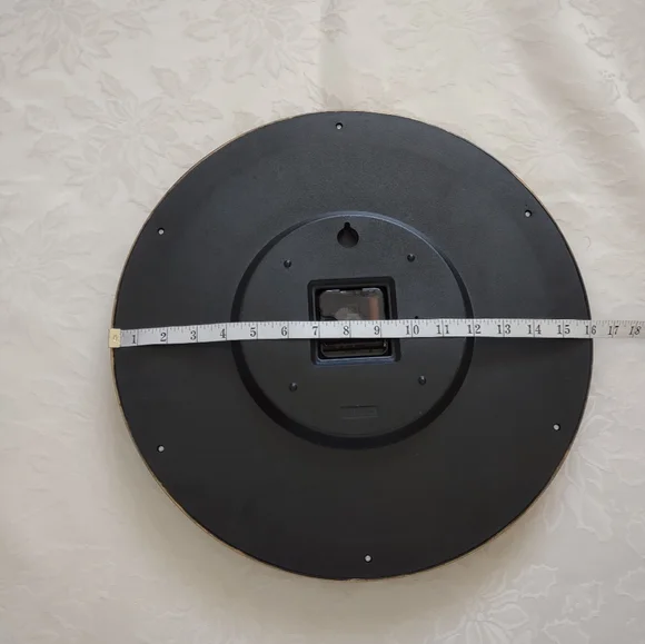 Vintage round large antique decorative frame clock italian rococo Style